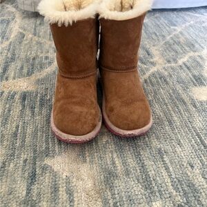 UGG Tan Kids' Boots with Cream Lining